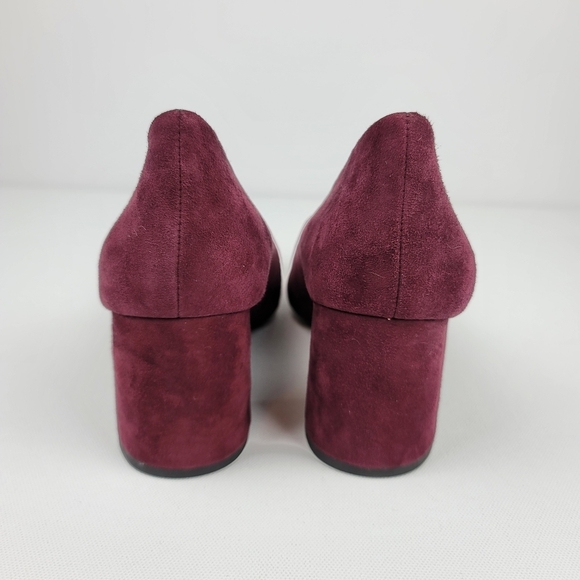 Nurture shoes maroon suede block heel Pumps size 9 - Picture 4 of 9